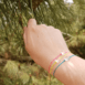 Bracelet cordon et pendentif cristal de roche mini BAIA