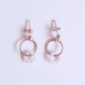 Boucles d'oreilles dormeuses anneau et perles d'eau douce ALIS