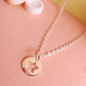 Collier chaîne argent et pendentif étoile mini LILI