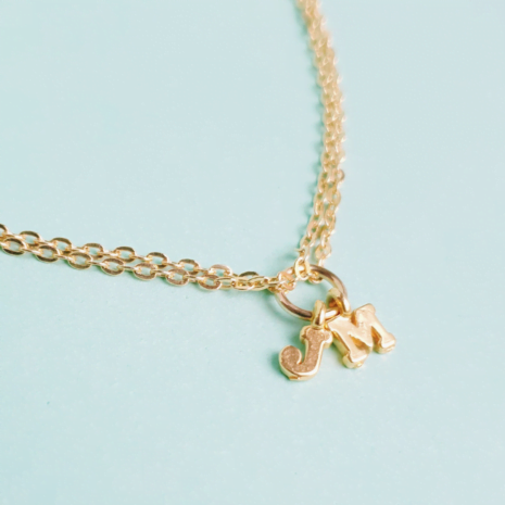 Collier chaîne double personnalisé et anneau DUA Collier chaîne double personnalisé et anneau DUA