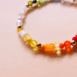 Bracelet perles cristal rainbow argent ou plaqué or DUGA