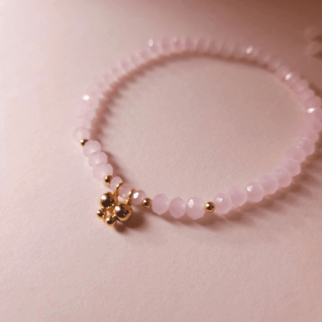 Bracelet perles cristal rose argent ou plaqué or SENA 🎀 OCTOBRE ROSE 🎀 Bracelet perles cristal rose argent ou plaqué or SENA 🎀 OCTOBRE ROSE 🎀